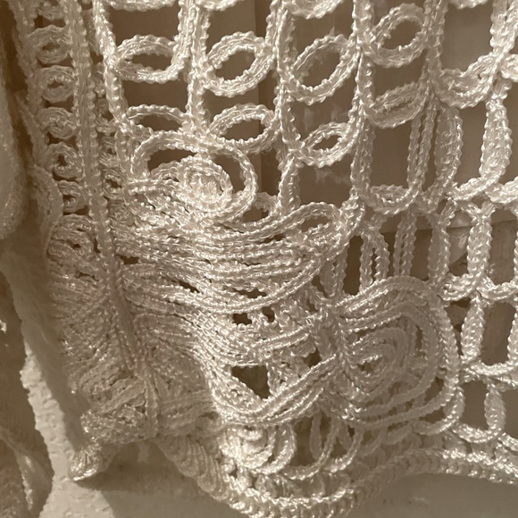 Dialogue lace‎ like macrame style lined jacket SzL - Picture 9 of 10